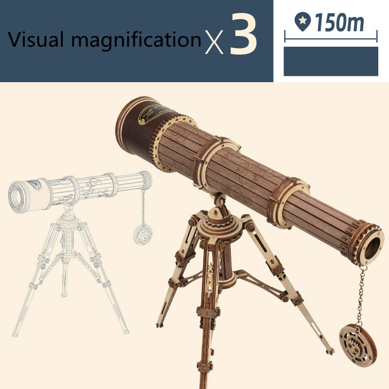 Télescope monotube en bois DIY