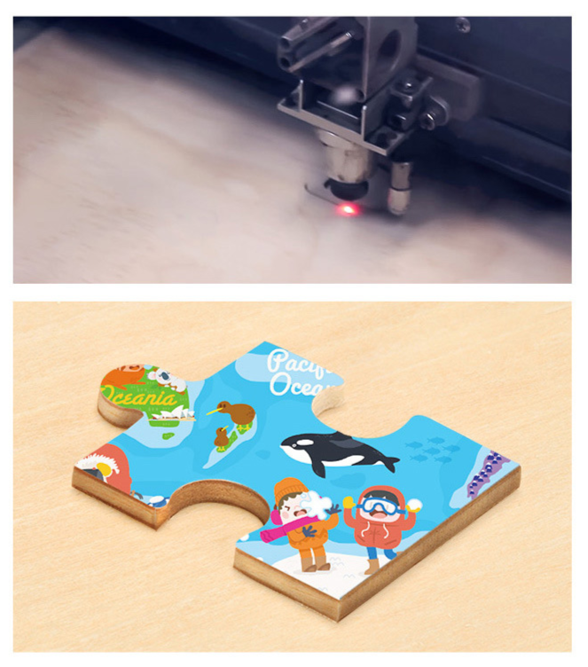 World Map Wooden Puzzle