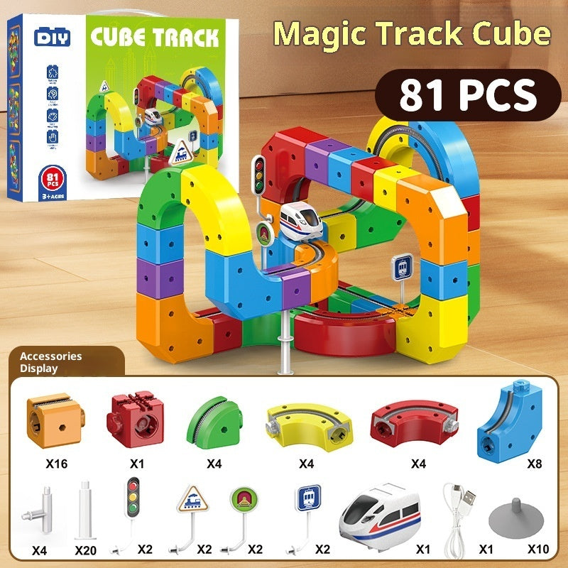 Magic Track Cube: 3D Electric Train