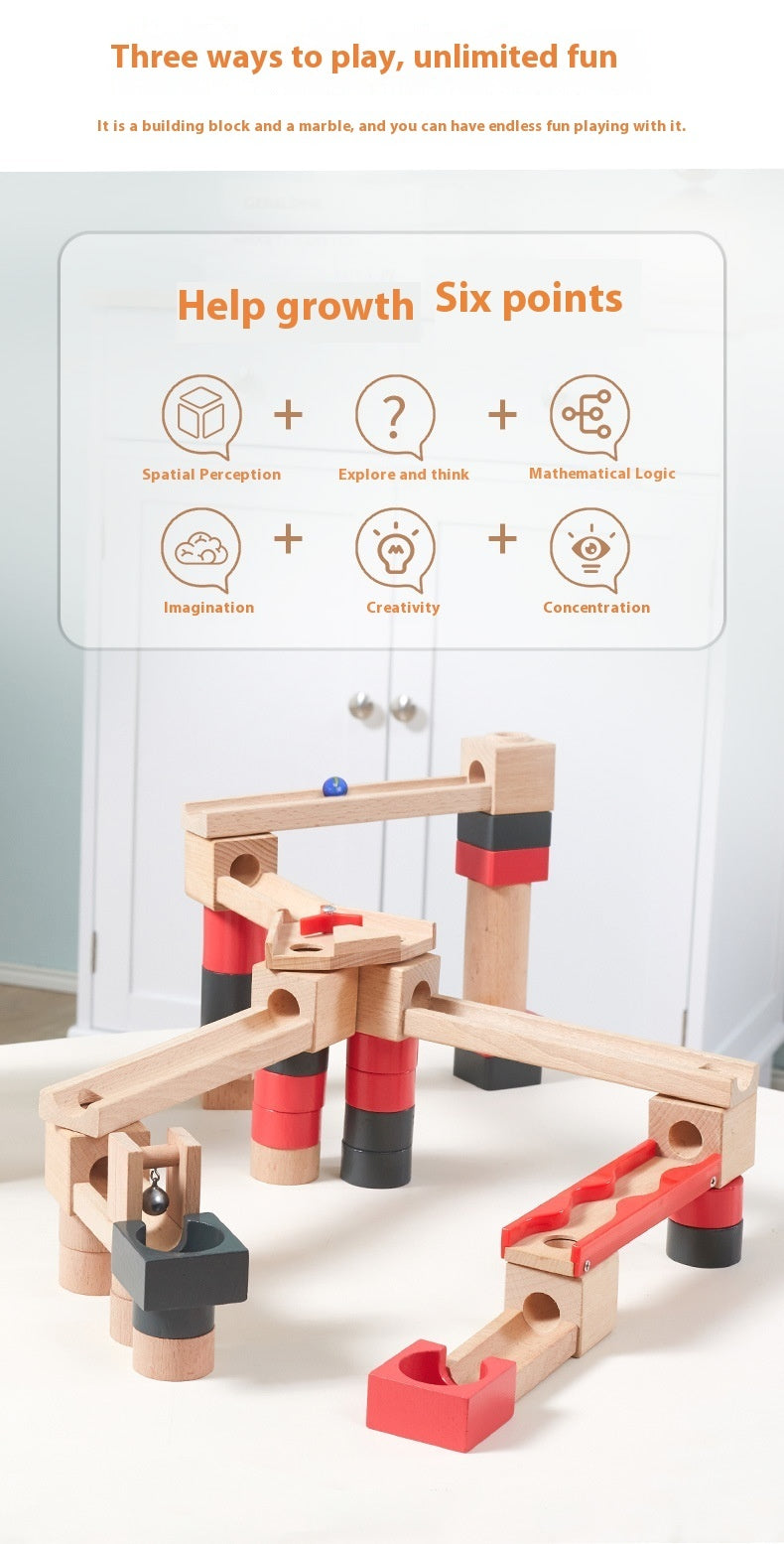 Wooden Marble Run