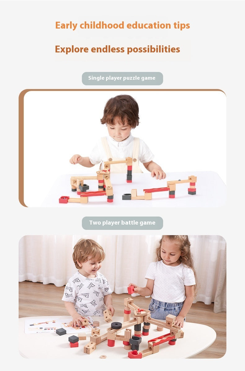 Wooden Marble Run