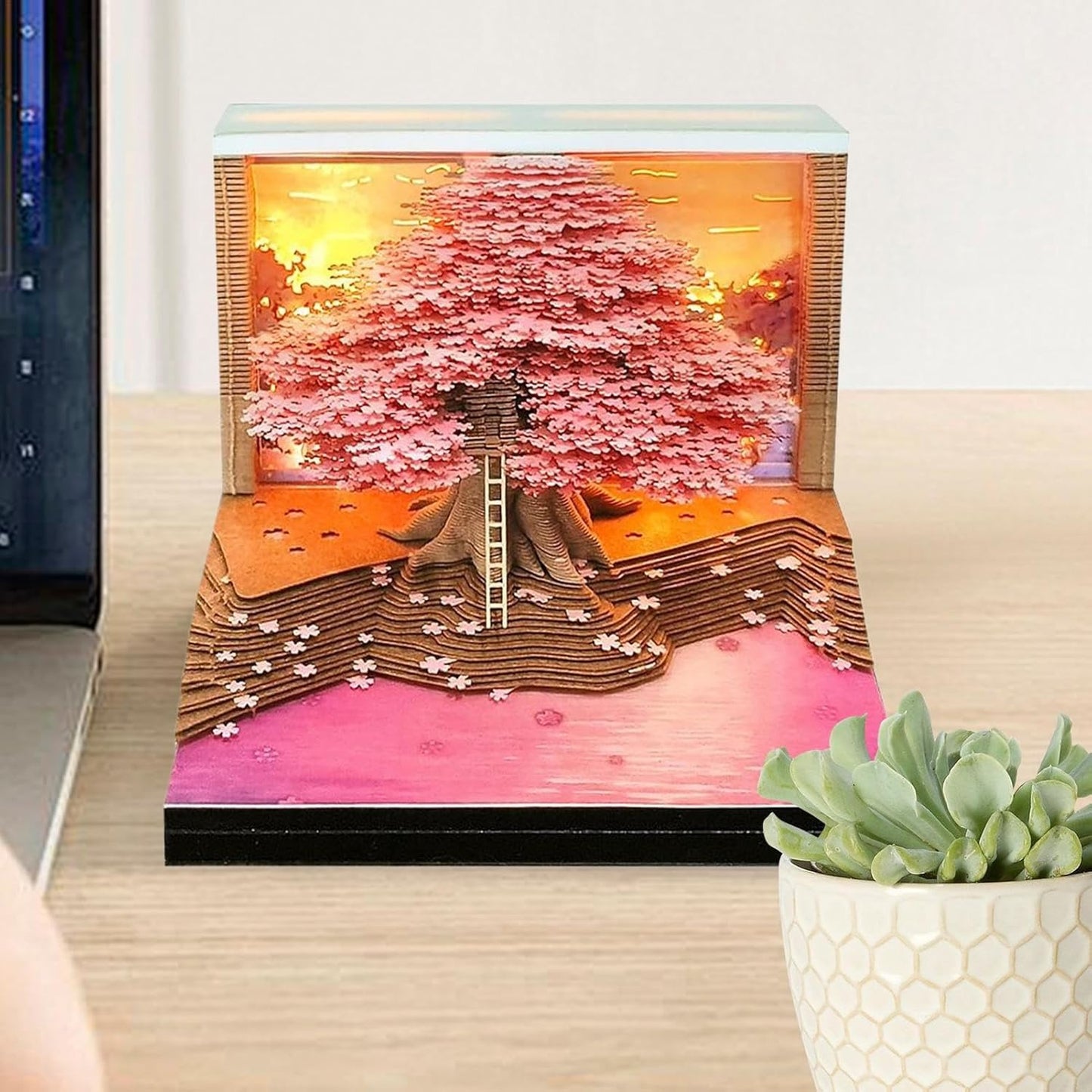 3D Memo Pad: cherry tree
