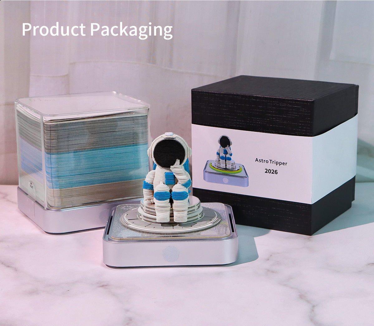 Creative 3D Sticky Notes 2026 Paper Carving Calendar