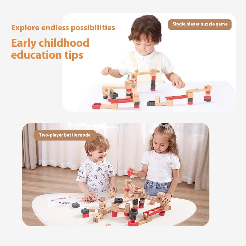 Wooden Marble Run