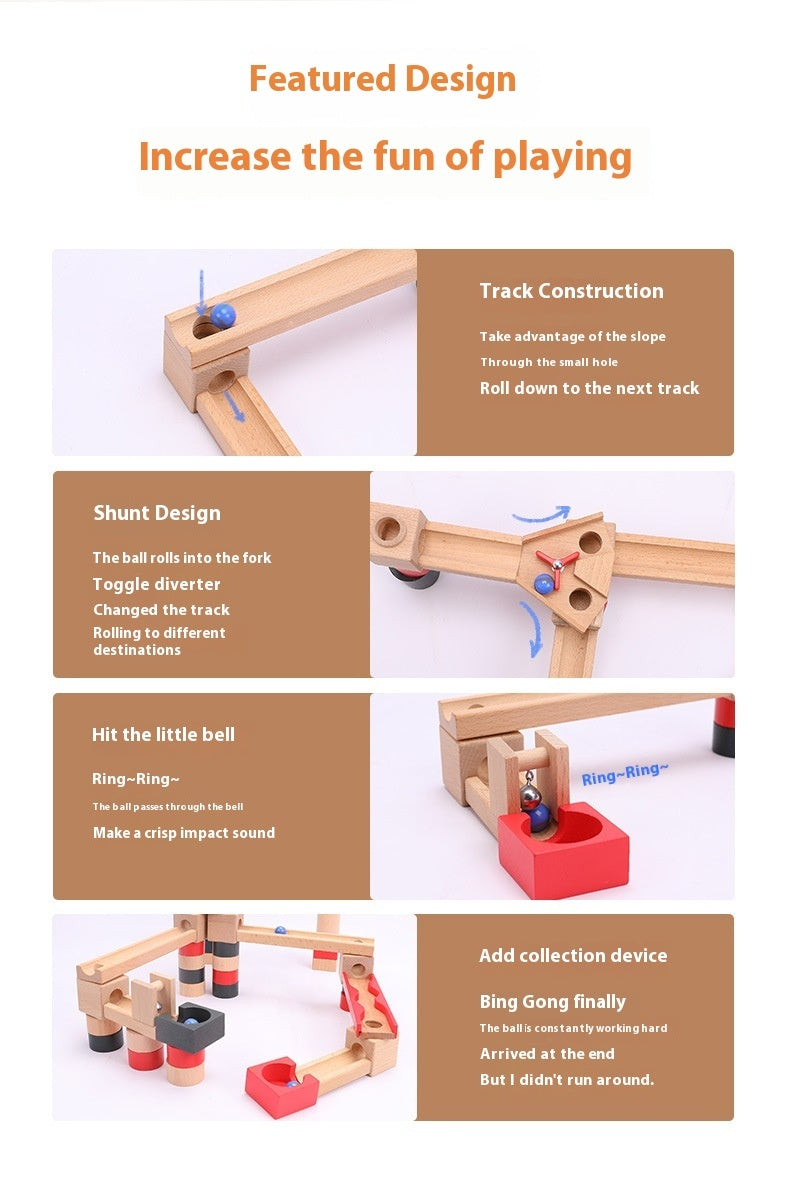 Wooden Marble Run