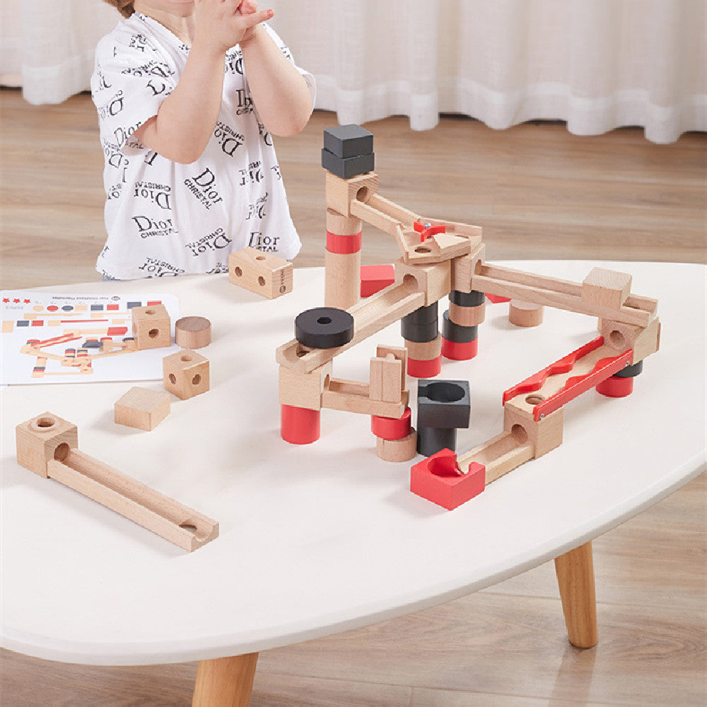 Wooden Marble Run