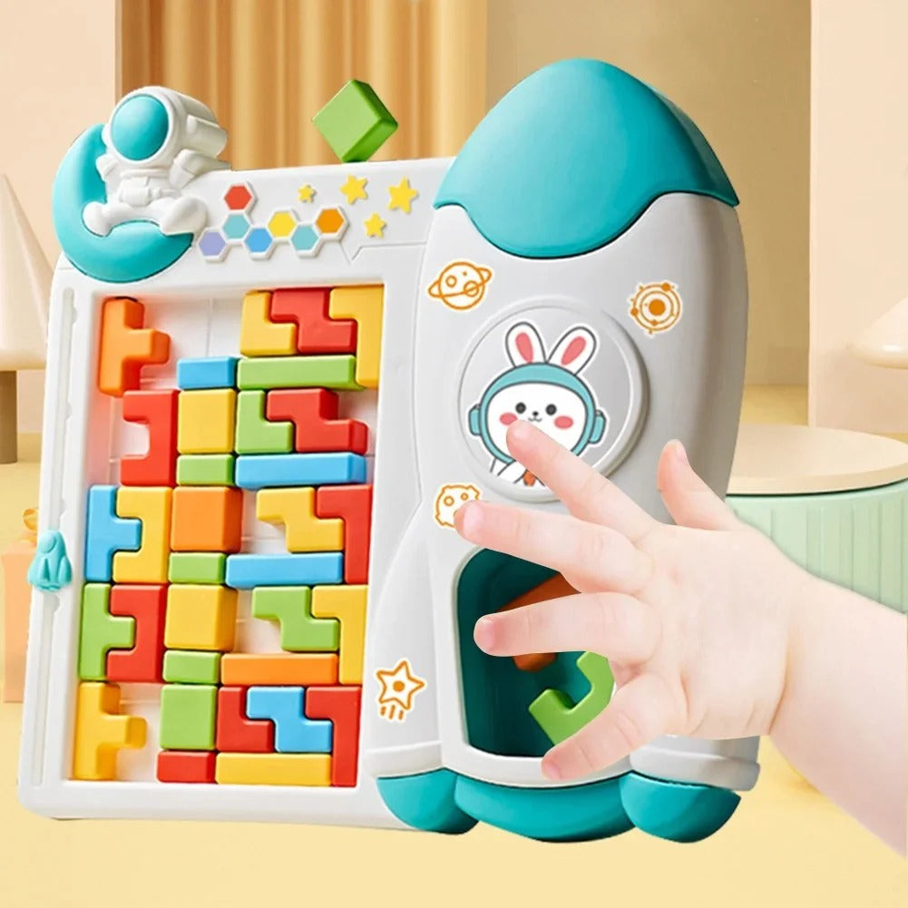 3D Tetris Shape of a space rocket