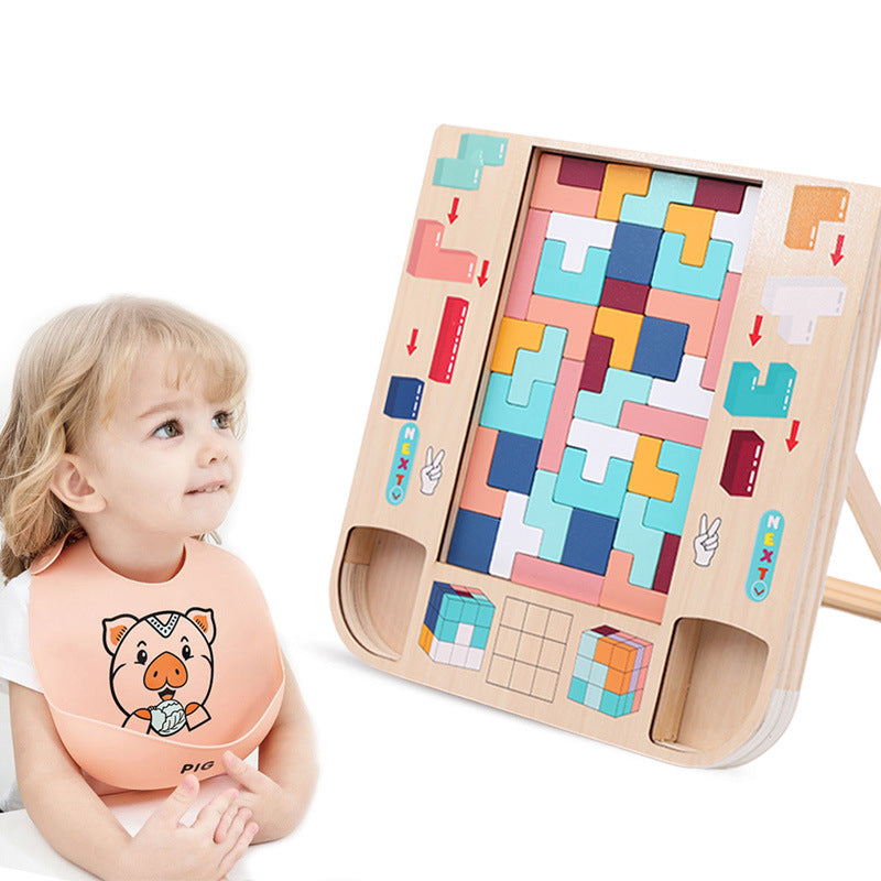 TeTris Wooden Russian Blocks