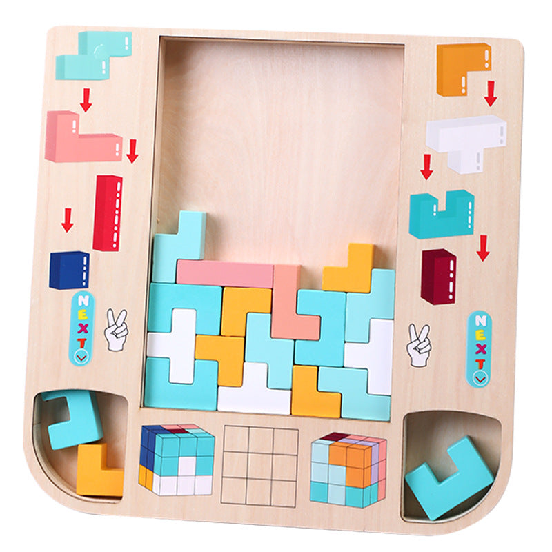TeTris Wooden Russian Blocks