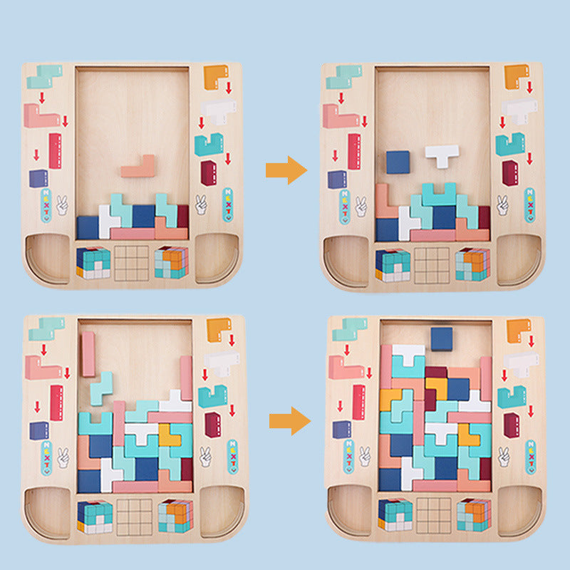 TeTris Wooden Russian Blocks