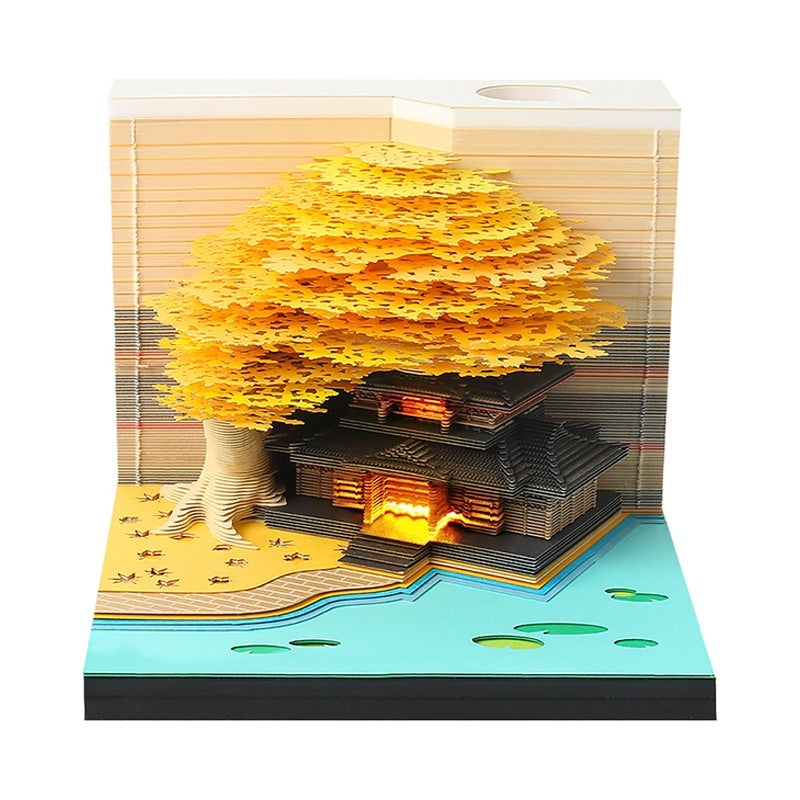 2026 Paper Carving Calendar Creative Desktop Decorative Ornaments