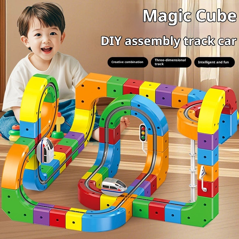 Magic Track Cube: 3D Electric Train