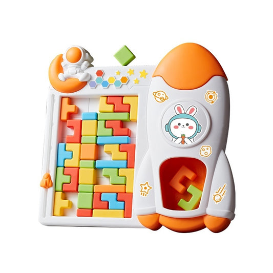 3D Tetris Shape of a space rocket