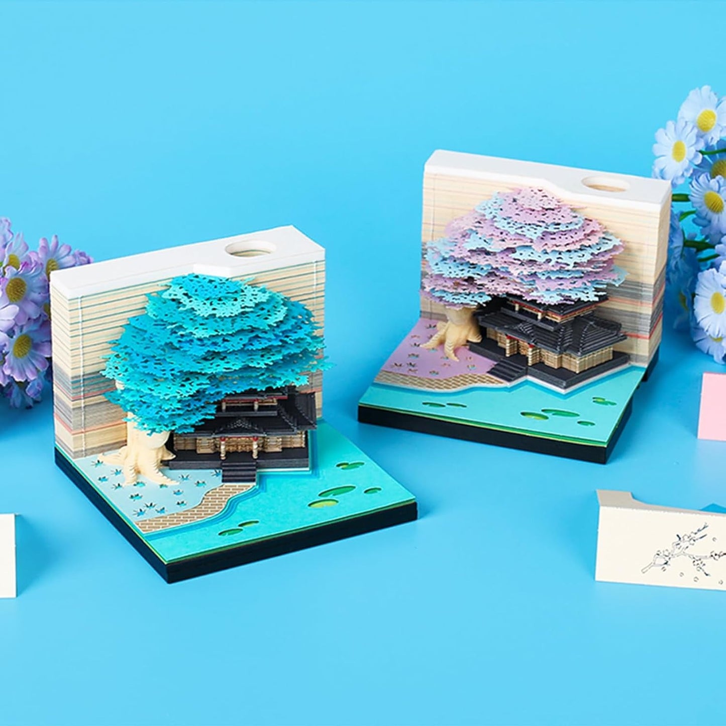 3D Light-Up Memo Pad & Paper Sculpture Calendar