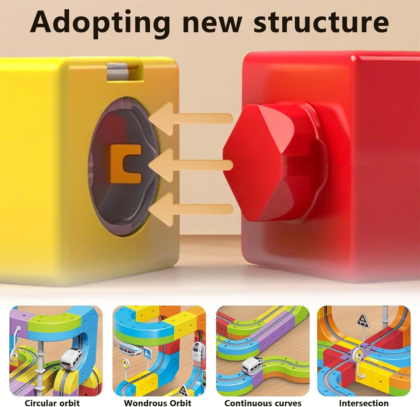 Magic Track Cube: 3D Electric Train