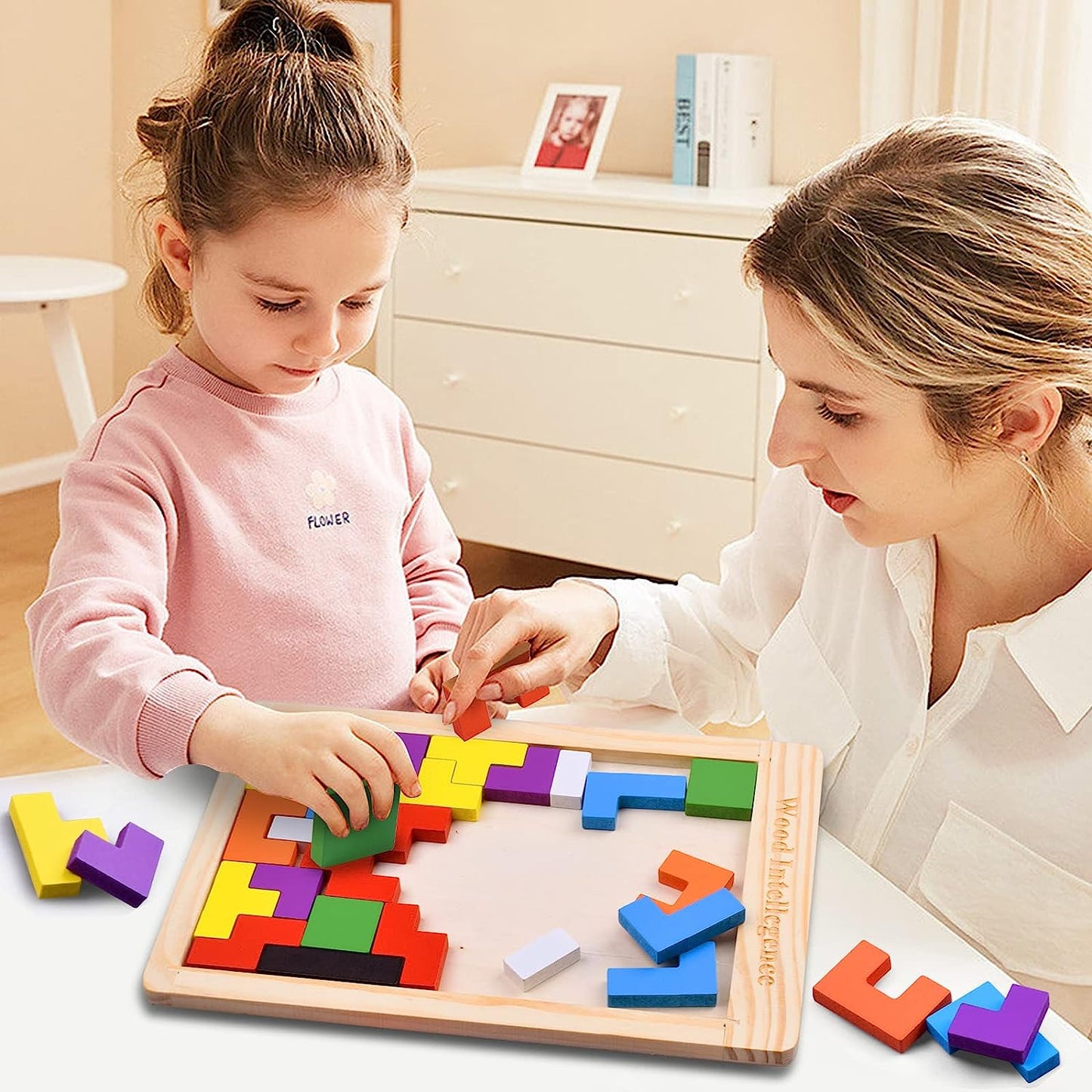 TeTris Jigsaw board wooden