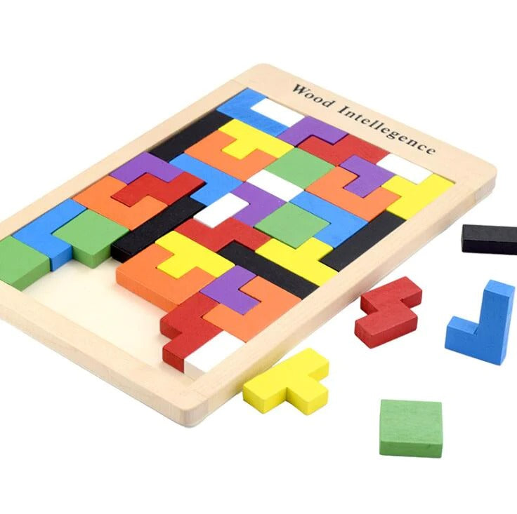 TeTris Jigsaw board wooden