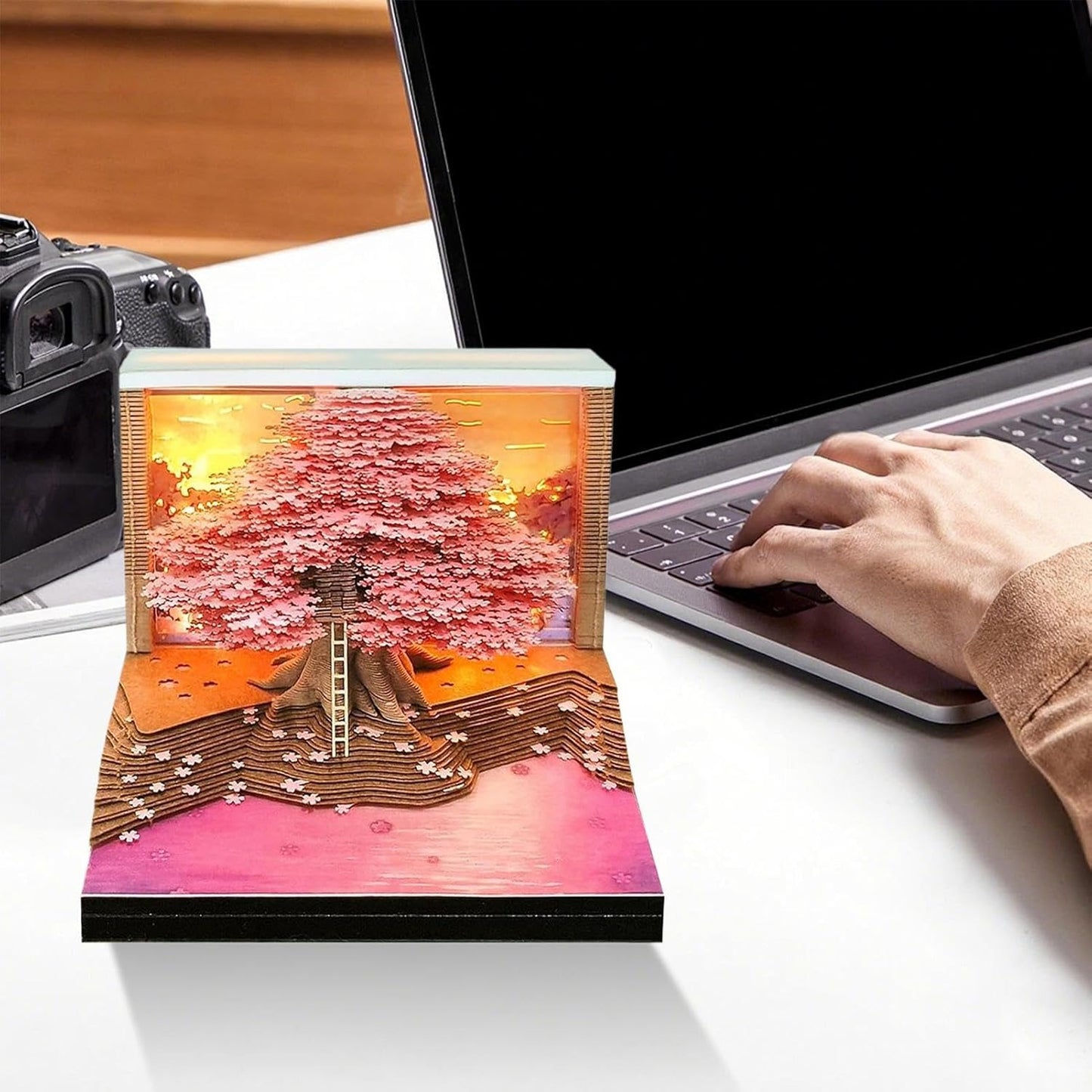 3D Memo Pad: cherry tree